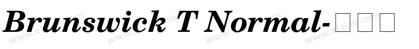 Brunswick T Normal字体转换